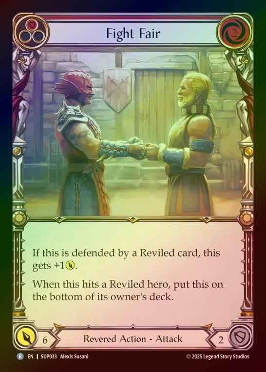 【RF】【EN】[Revered] フェアプレー/Fight Fair (red) [SUP033-R]