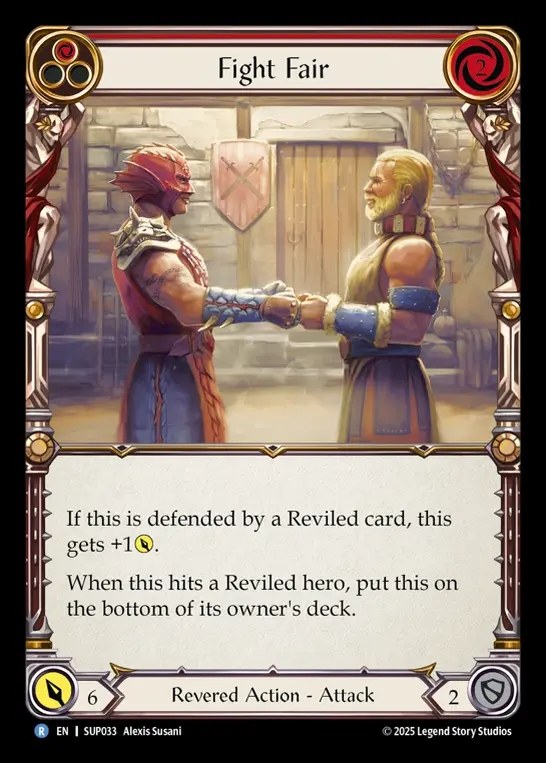 【EN】[Revered] フェアプレー/Fight Fair (red) [SUP033-R]
