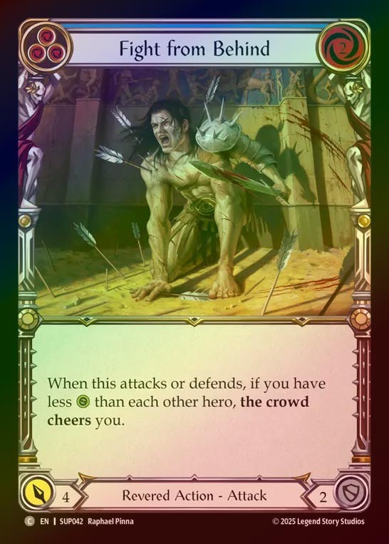 【RF】【EN】[Revered] 背水の陣/Fight from Behind (blue) [SUP042-C]