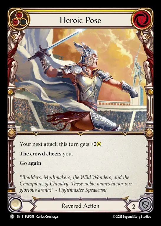 【EN】[Revered] 英雄の佇まい/Heroic Pose (yellow) [SUP058-C]