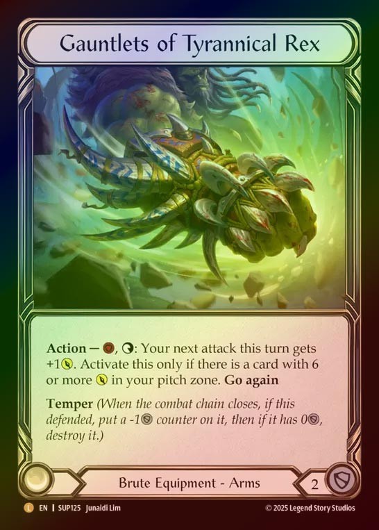 【RF】【EN】[Brute] 恐王の籠手/Gauntlets of Tyrannical Rex [SUP125-L]