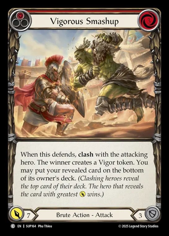 【EN】[Brute] 強健な衝突/Vigorous Smashup (red) [SUP164-C]