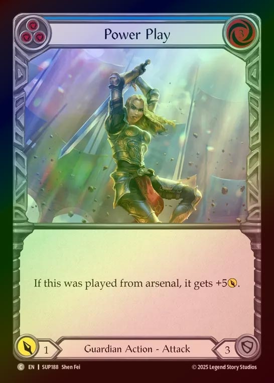 【RF】【EN】[Guardian] パワープレイ/Power Play (blue) [SUP188-C]