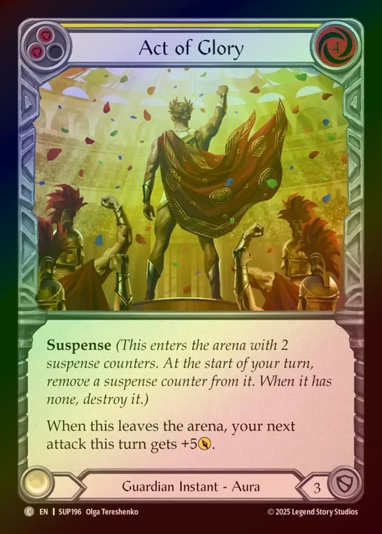 【RF】【EN】[Guardian] 栄光の一幕/Act of Glory (yellow) [SUP196-C]