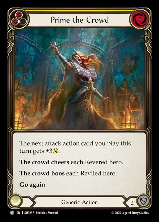 【EN】[Generic] 観衆の扇動/Prime the Crowd (yellow) [SUP237-C]
