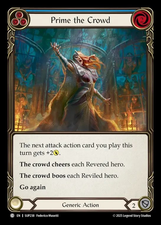 【EN】[Generic] 観衆の扇動/Prime the Crowd (blue) [SUP238-C]