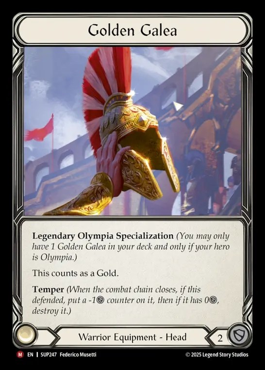 【EN】[Warrior] 黄金の兜/Golden Galea [SUP247-M]