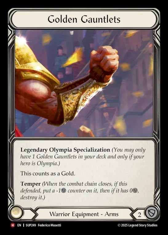 【EN】[Warrior] 黄金の籠手/Golden Galea [SUP249-M]