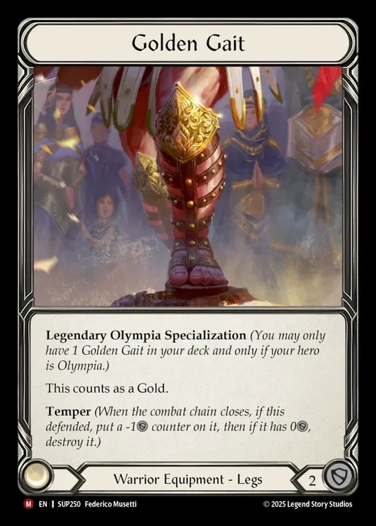 【EN】[Warrior] 黄金の歩容/Golden Gait [SUP250-M]