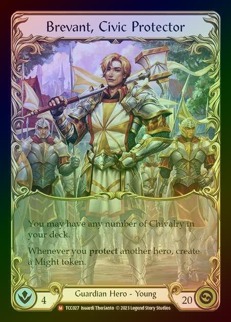 【RF】[Guardian] Brevant, Civic Protector [TCC027-M] Rainbow Foil