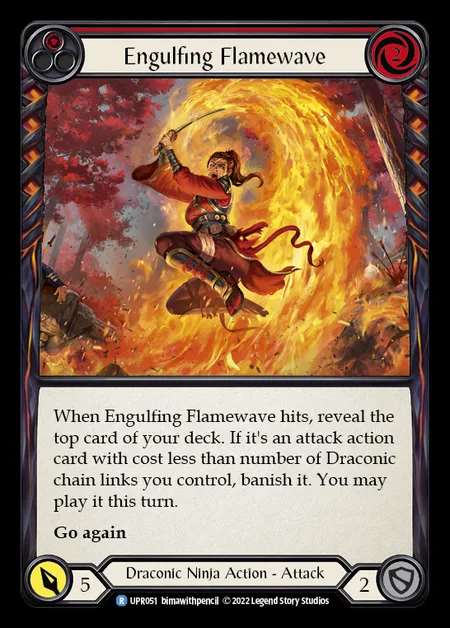 [Draconic Ninja] Engulfing Flamewave [UPR051-R] (red)