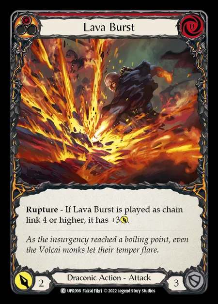 [Draconic] Lava Burst [UPR098-C] (red)