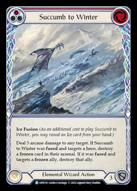 [Elemental Wizard] Succumb to Winter [UPR110-R] (red)