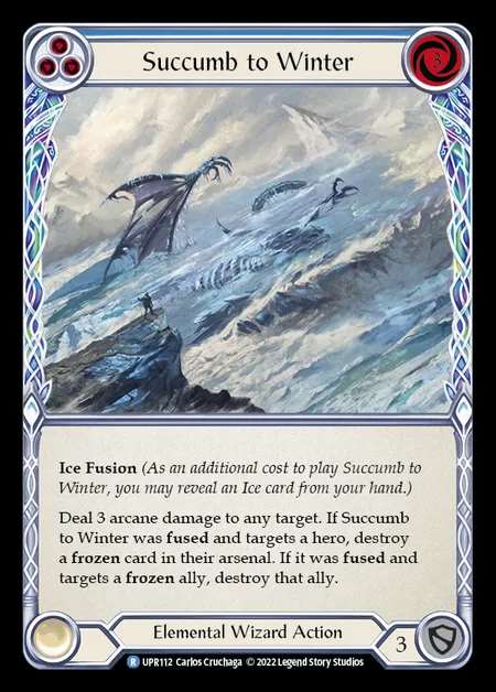 [Elemental Wizard] Succumb to Winter [UPR112-R] (blue)