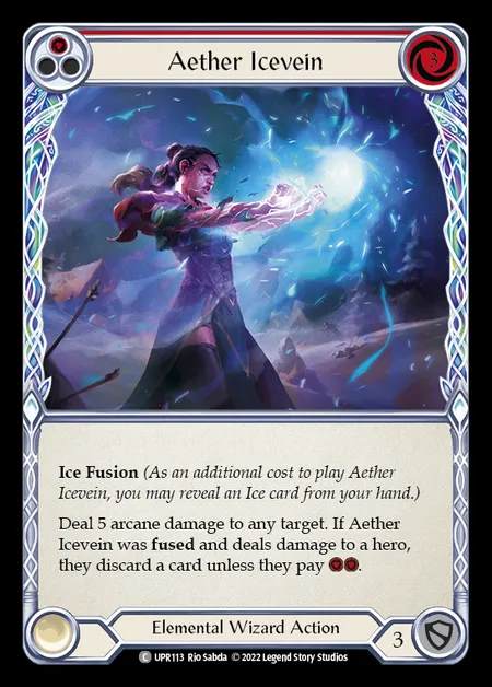 [Elemental Wizard] Aether Icevein [UPR113-C] (red)
