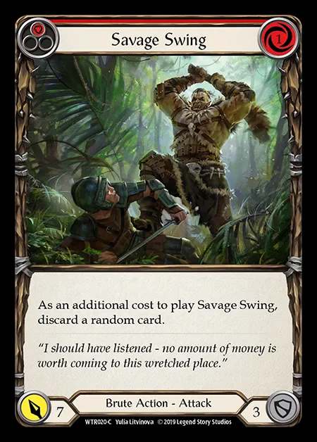 [Brute] Savage Swing (red) [1st-WTR020-C]
