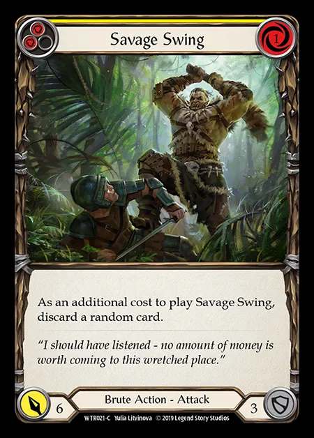 [Brute] Savage Swing (yellow) [1st-WTR021-C]