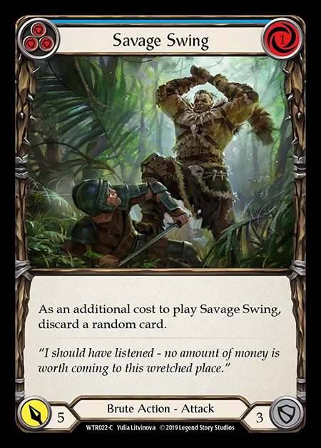 [Brute] Savage Swing (blue) [1st-WTR022-C]