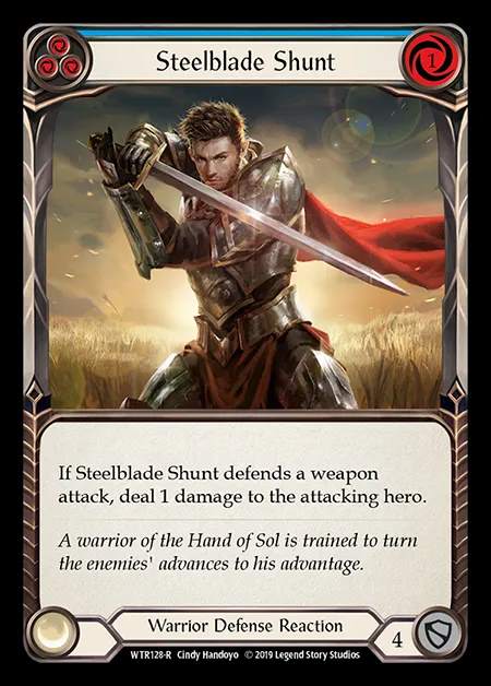 [Warrior] Steelblade Shunt (blue) [1st-WTR128-R]