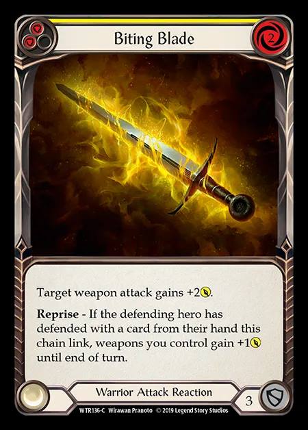 [Warrior] Biting Blade (yellow) [1st-WTR136-C]