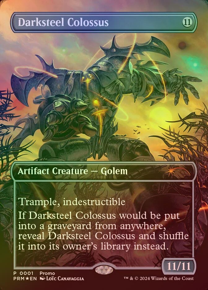 《特価品NM》【Foil】【EN】ダークスティールの巨像/Darksteel Colossus [PRM]