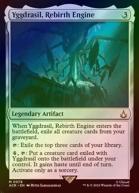 <<特価品EX>>【Foil】【英】転生装置、ユグドラシル/Yggdrasil, Rebirth Engine [ACR]